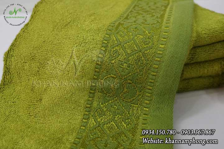 Khăn Mặt Sợi Tre Màu Xanh Rêu 30X50Cm Khăn Mặt Sợi Tre Màu Xanh Rêu 30x50cm