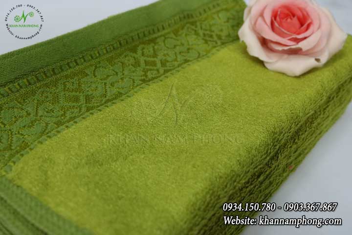 Khăn Mặt Sợi Tre Màu Xanh Rêu 30X50Cm Khăn Mặt Sợi Tre Màu Xanh Rêu 30x50cm