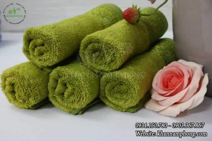 Khăn Mặt Sợi Tre Màu Xanh Rêu 30X50Cm Khăn Mặt Sợi Tre Màu Xanh Rêu 30x50cm