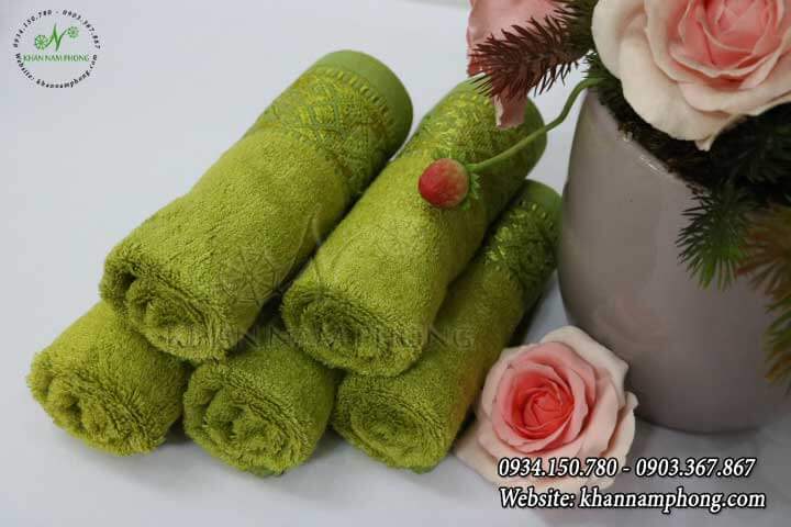 Khăn Mặt Sợi Tre Màu Xanh Rêu 30X50Cm Khăn Mặt Sợi Tre Màu Xanh Rêu 30x50cm