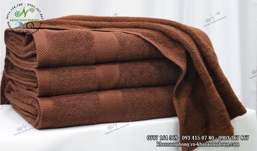 Khăn Tắm Cotton Màu Nâu Trơn 70X140Cm Khăn Tắm Cotton Màu Nâu Trơn 70x140cm