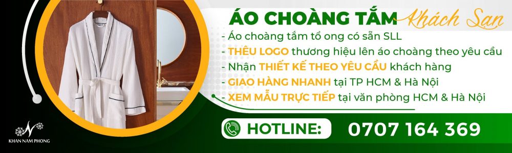 Mua Áo Choàng Tắm Cotton Khách Sạn Từ 3 Đến 5 Sao Ở Tp.hcm Áo Choàng Tắm Chuyên Dụng