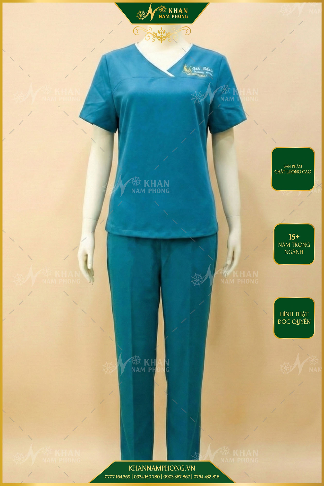 Đồng Phục Spa Màu Xanh Da Trời Chất Liệu Cotton Nhật Thêu Logo Vy Gội Đầu Dưỡng Sinh Đồng Phục Spa Màu Xanh Da Trời Chất Liệu Cotton Nhật Thêu Logo Vy Gội Đầu Dưỡng Sinh