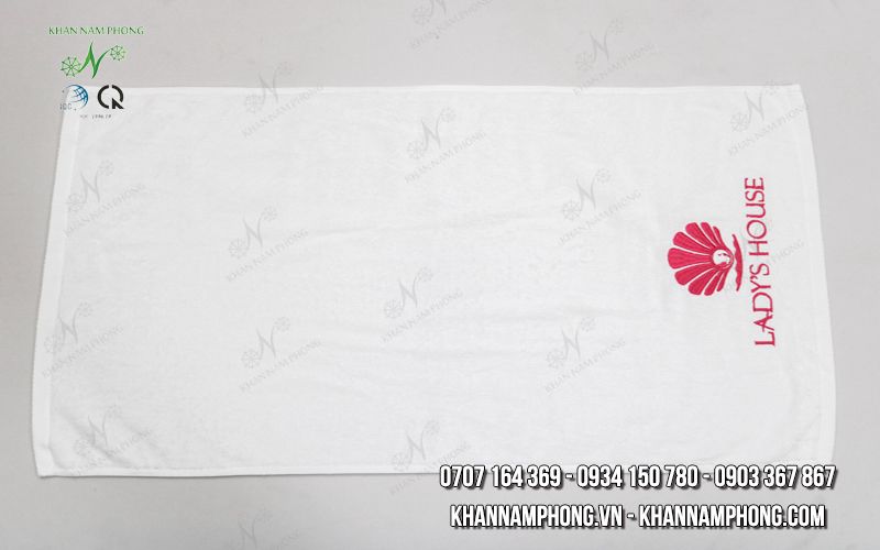 khăn Spa, Khăn gội 100% Cotton Thêu Logo Ladys House 34x80cm (Dày dặn) khăn Spa, Khăn gội 100% Cotton Thêu Logo Ladys House 34x80cm (Dày dặn)