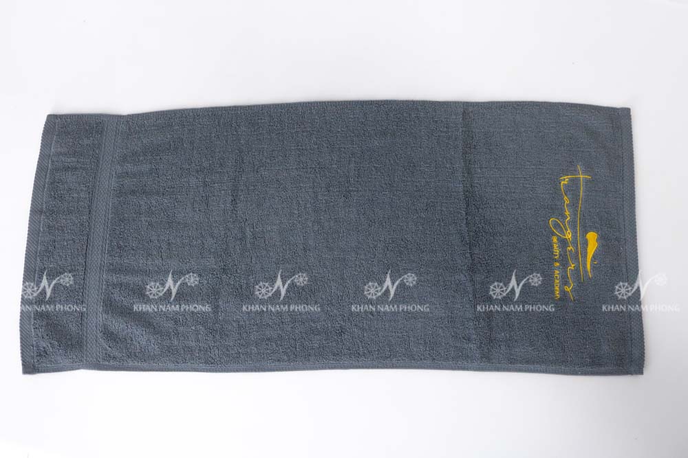 Khăn Spa, Khăn Gội Đầu 100% Cotton Thêu Logo L' ANANAS Màu Xám Khăn Spa, Khăn Gội Đầu 100% Cotton Thêu Logo L' ANANAS Màu Xám