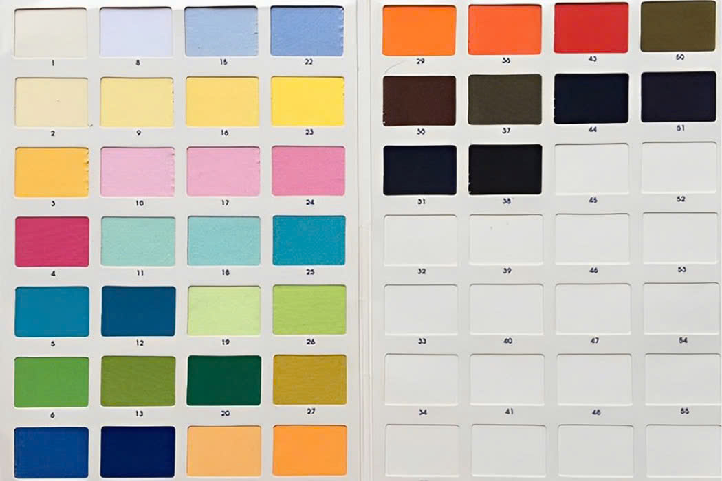 Bảng Màu Vải Đồng Phục Thun Cotton 2 Chiều Bảng màu vải đồng phục thun cotton 2 chiều