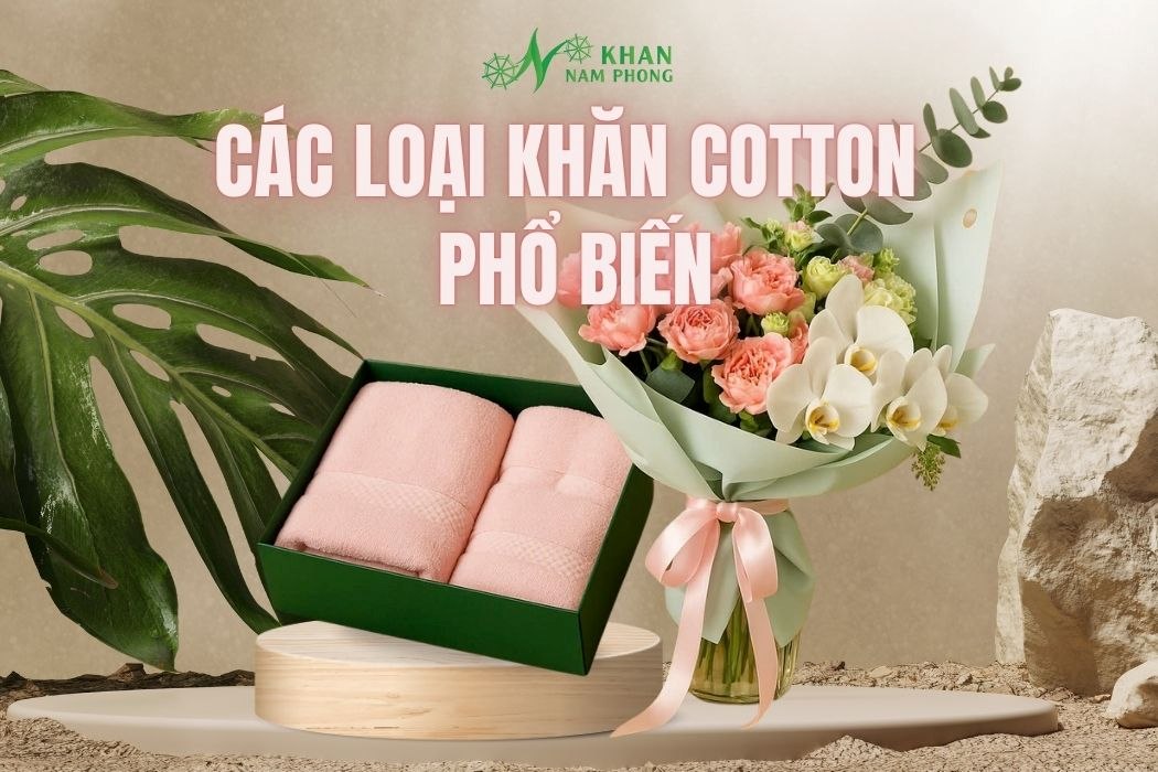 Các Loại Khăn Cotton Phổ Biến Các loại khăn cotton phổ biến