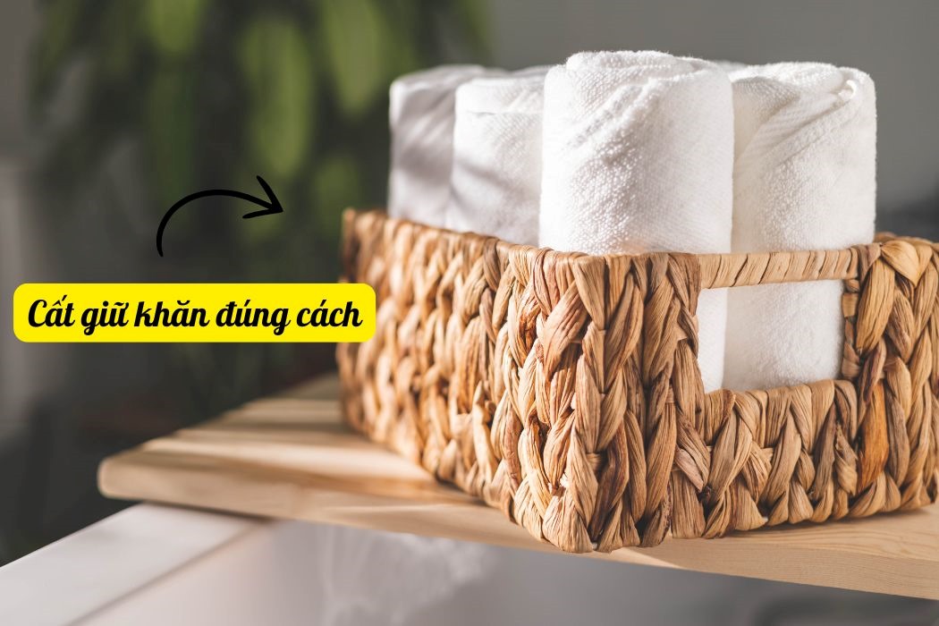 Cất Giữ Khăn Đúng Cách Cất giữ khăn đúng cách