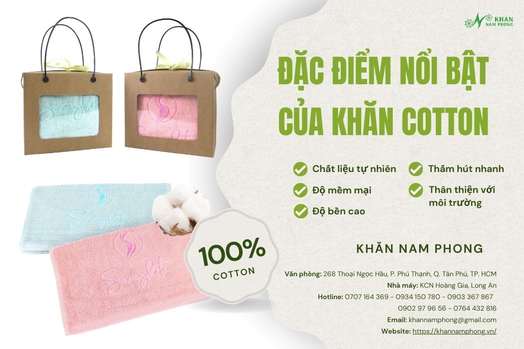Đặc Điểm Nổi Bật Của Khăn Cotton Đặc điểm nổi bật của khăn cotton