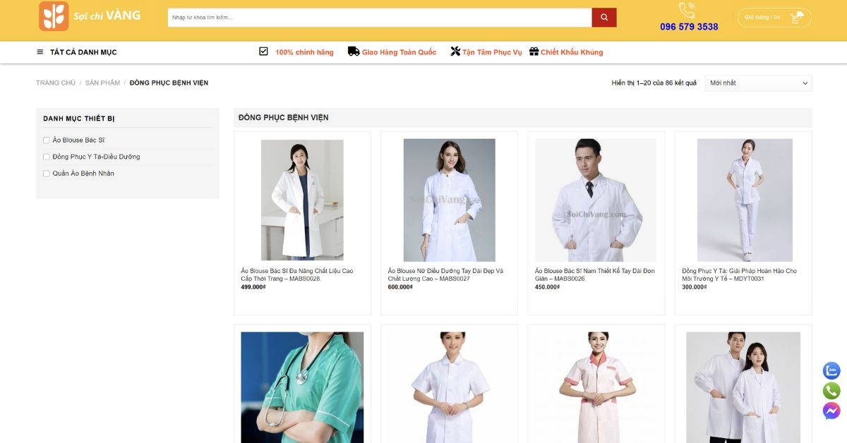 Đồng Phục Sợi Chỉ Vàng- Địa Chỉ Áo Blouse Trắng Ngành Y Tp.hcm Đồng phục Sợi Chỉ Vàng- Địa chỉ áo blouse trắng ngành y TP.HCM
