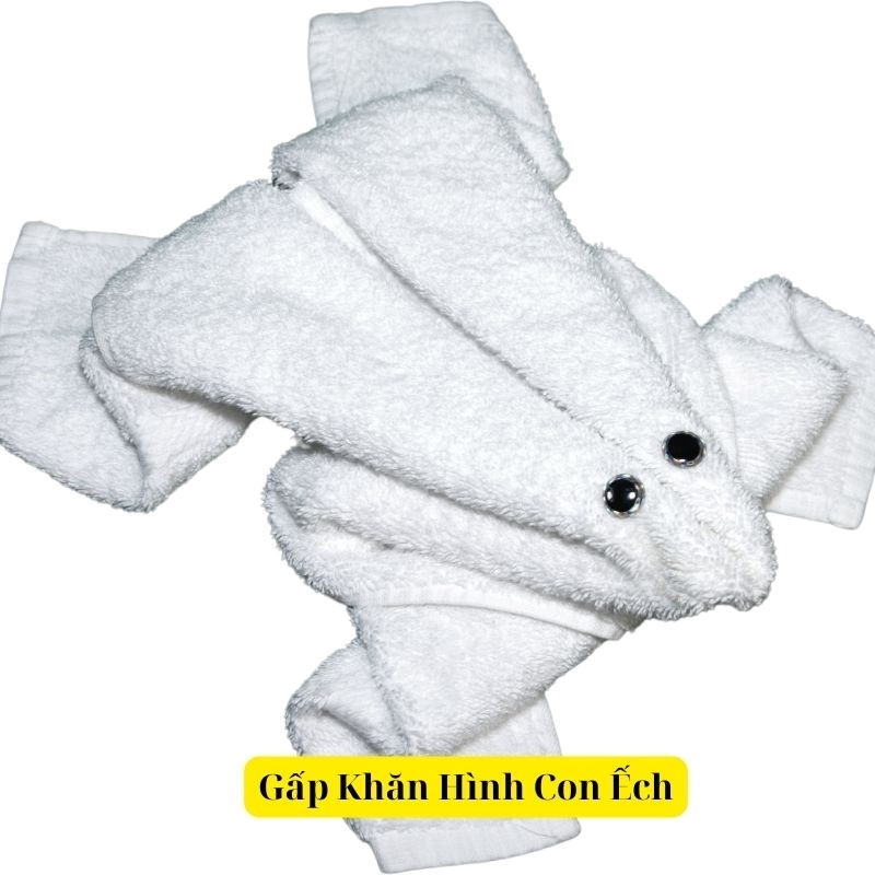 Gấp Khăn Salon, Spa Hình Con Ếch Gấp khăn salon, spa hình con ếch