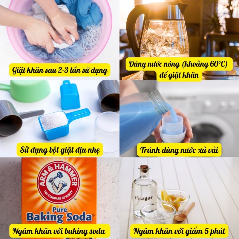 Giặt Khăn Đúng Cách Khi Trời Nồm Giặt khăn đúng cách khi trời nồm