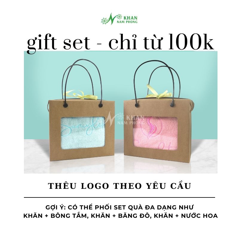 Giftset Chỉ Từ 100K- Khăn Có Thể Theo Logo Theo Yêu Cầu Giftset chỉ từ 100k- khăn có thể theo logo theo yêu cầu