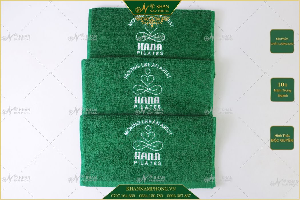 Khăn Cotton Thêu Logo Spa Nam Phong Khăn cotton thêu logo spa Nam Phong