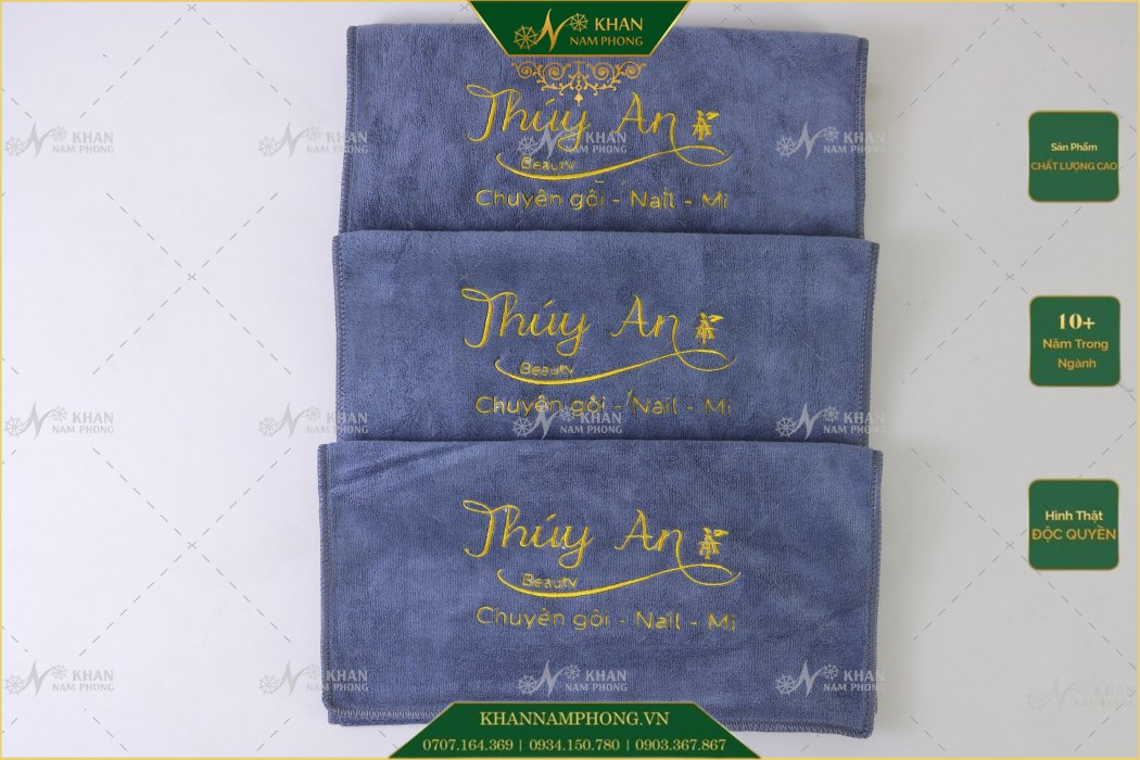 Khăn Gội Đầu, Khăn Ủ Tóc Chuyên Dụng Microfiber, Cotton 100% Cao Cấp Thêu Logo - Kt 34X80Cm Khăn Gội Đầu, Khăn Ủ Tóc Chuyên Dụng Microfiber, Cotton 100% Cao Cấp Thêu Logo - KT 34x80cm