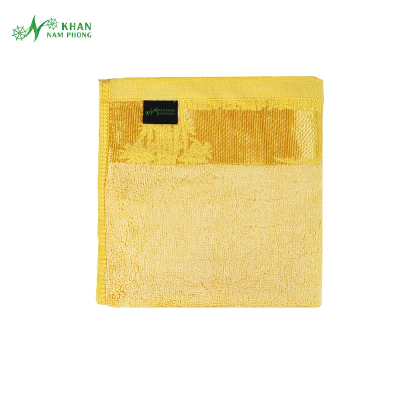 Khăn Mặt Sợi Tre Nam Phong Màu Vàng 40X80Cm Khăn mặt sợi tre Nam Phong màu vàng 40x80cm