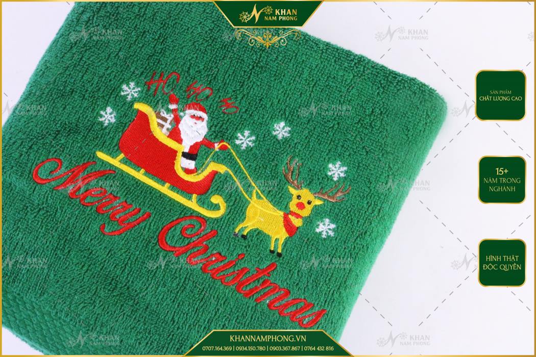 Khăn Tắm Noel 70X140Cm Nam Phong Khăn tắm Noel 70x140cm Nam Phong
