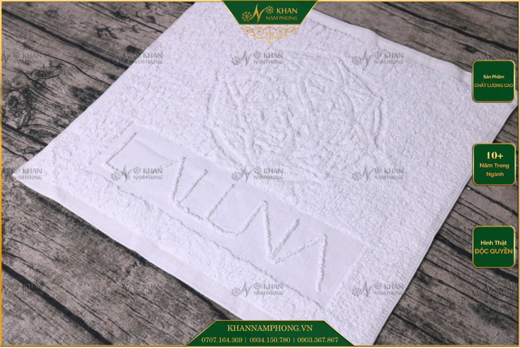Khăn Tay Khách Sạn Dập Logo Khăn tay khách sạn dập logo