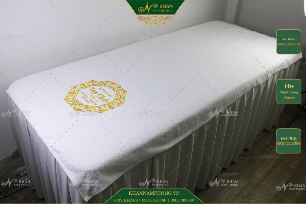 Khăn Trải Giường Spa Đà Nẵng, Màu Trắng Chất Liệu Cotton Khăn trải giường spa Đà Nẵng, màu trắng chất liệu cotton