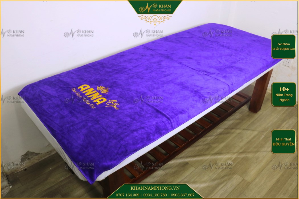 Khăn trải giường spa chất liệu microfiber Khăn trải giường spa chất liệu microfiber