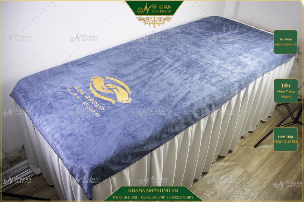Khăn trải giường spa microfiber Khăn trải giường spa microfiber
