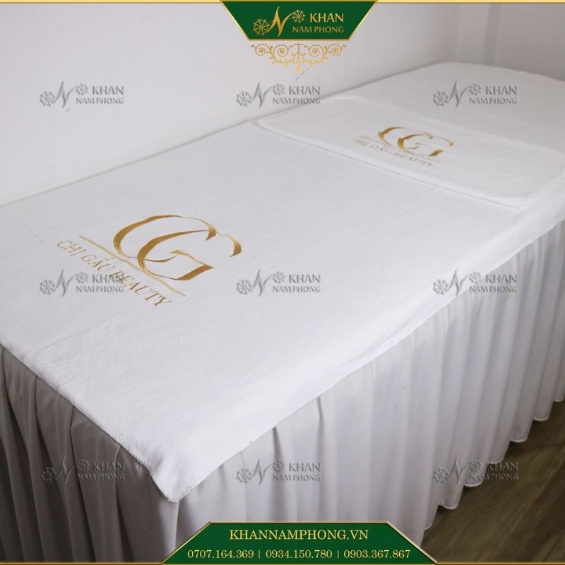 Khăn Spa Gồm: Khăn Trải Giường Spa, Khăn Mặt Spa Khăn spa gồm: khăn trải giường spa, khăn mặt spa
