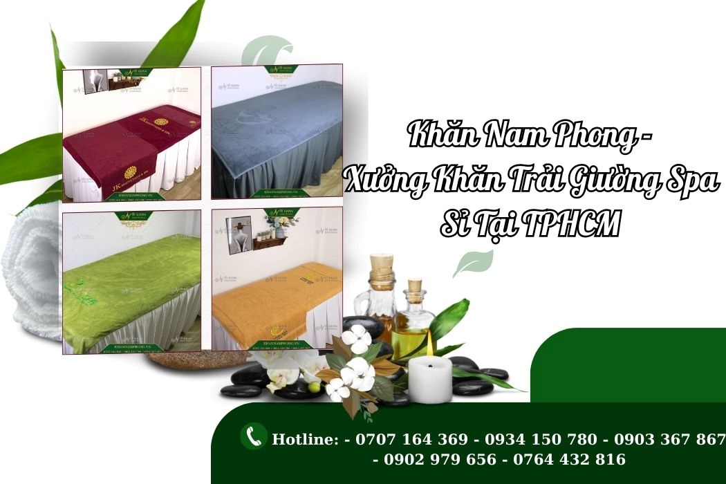 Khăn Trải Giường Spa Tp.hcm Khăn trải giường spa TP.HCM