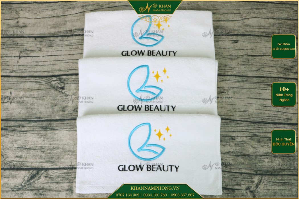 Khăn Spa Đà Nẵng Cotton Thêu Logo Khăn spa Đà Nẵng cotton thêu logo