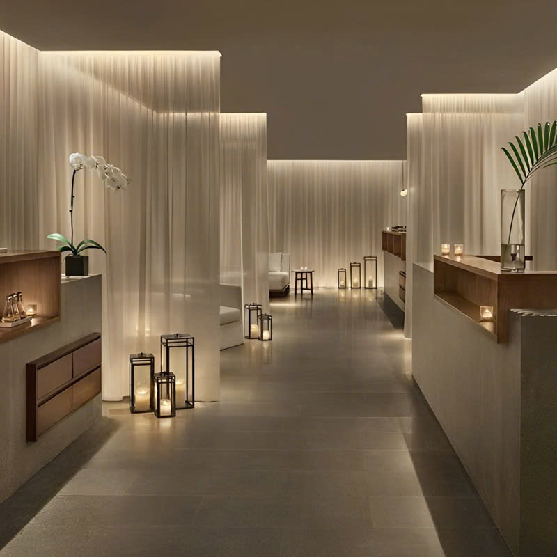 Hướng Dẫn Cách Trang Trí Massage, Spa Đơn Giản Nhưng Đẹp Màu sắc nâu gỗ trang trí spa