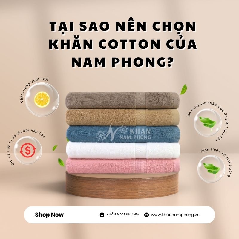 Tại Sao Nên Chọn Khăn Cotton Nam Phong? Tại sao nên chọn khăn cotton Nam Phong?