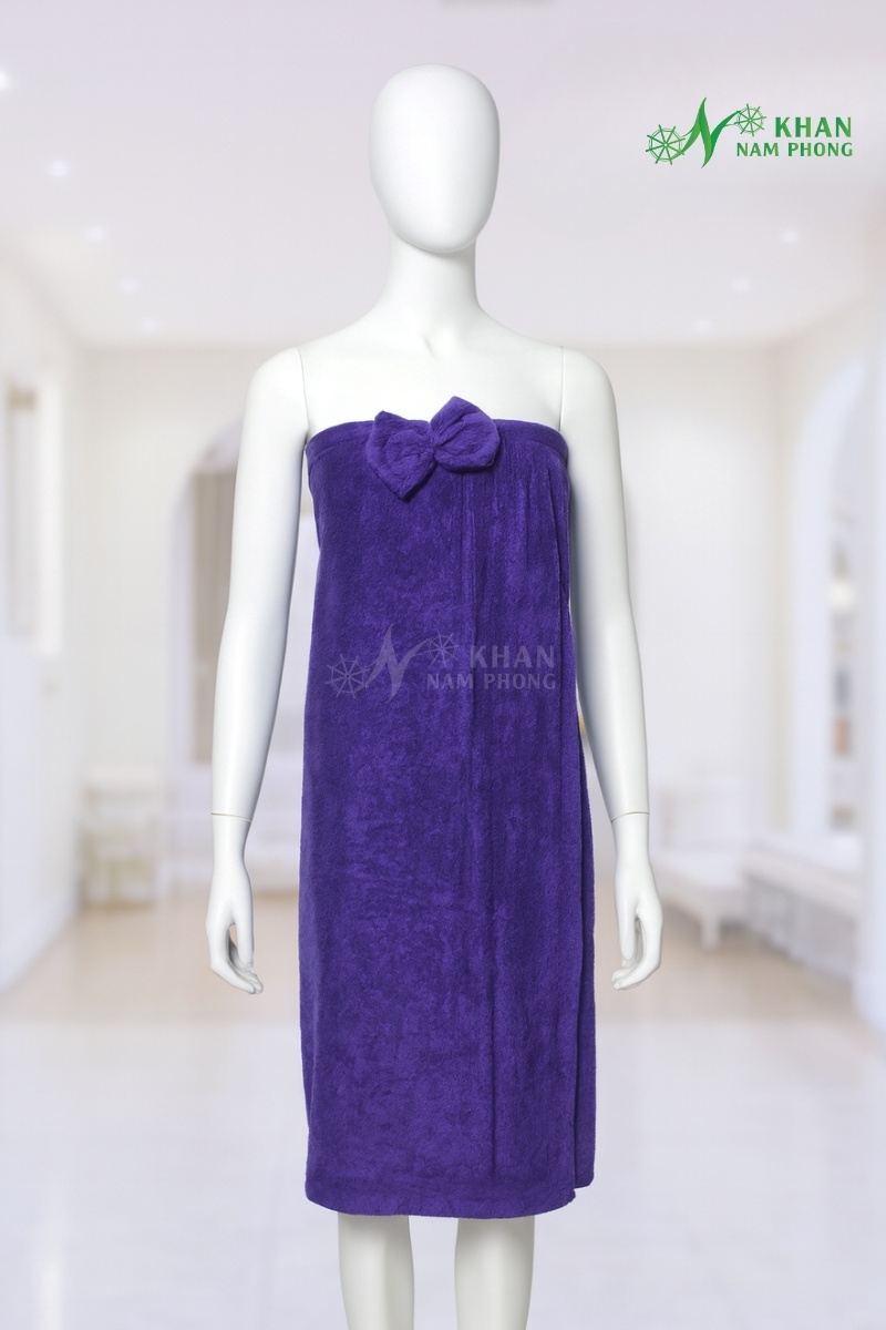Áo Váy Quây Spa, Clinic, TMV Màu Tím Chất Liệu Microfiber Freesize Váy Quây Spa, Clinic, TMV Màu Tím Chất Liệu Microfiber Freesize
