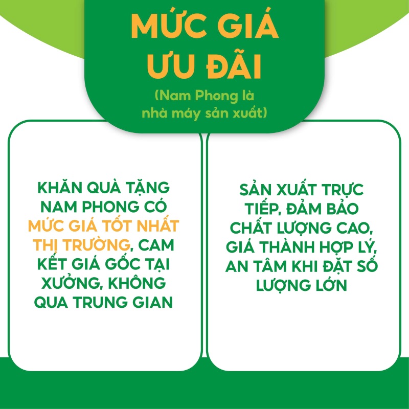 Khăn Quà Tặng Giá Ưu Đãi- Chỉ Có Tại Nam Phong Khăn quà tặng giá ưu đãi- chỉ có tại Nam Phong
