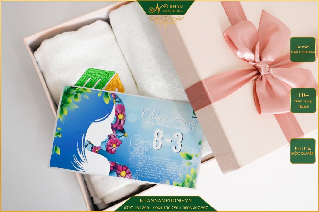 Khăn Quà Tặng Ngày 8/3 Khăn quà tặng ngày 8/3