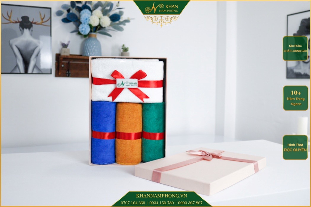 Set Khăn Tắm + Khăn Mặt Nhân Dịp 8/3 Set khăn tắm + khăn mặt nhân dịp 8/3