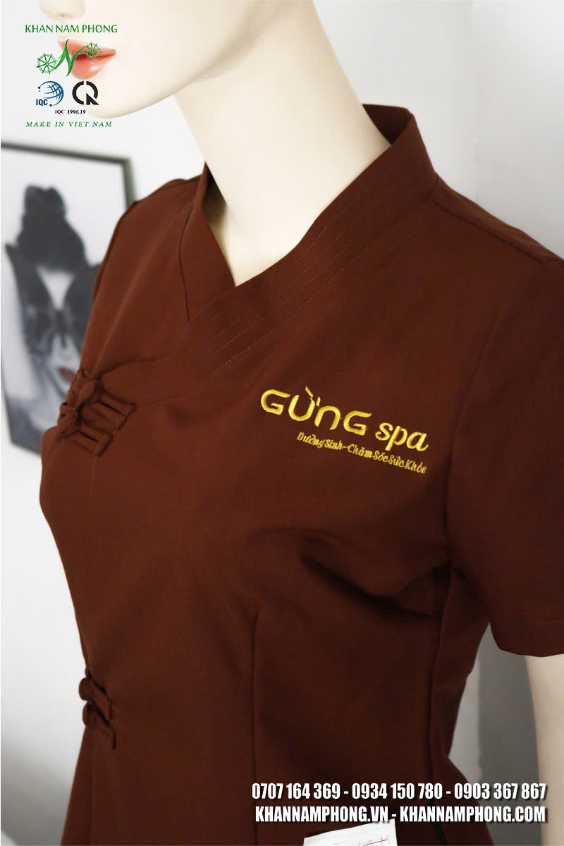 Đồng Phục Spa Thêu Logo Đồng phục spa thêu logo