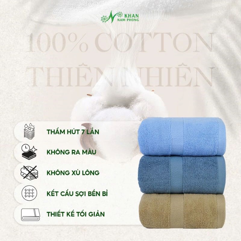 Khăn Tắm Cotton Nam Phong Khăn tắm cotton Nam Phong