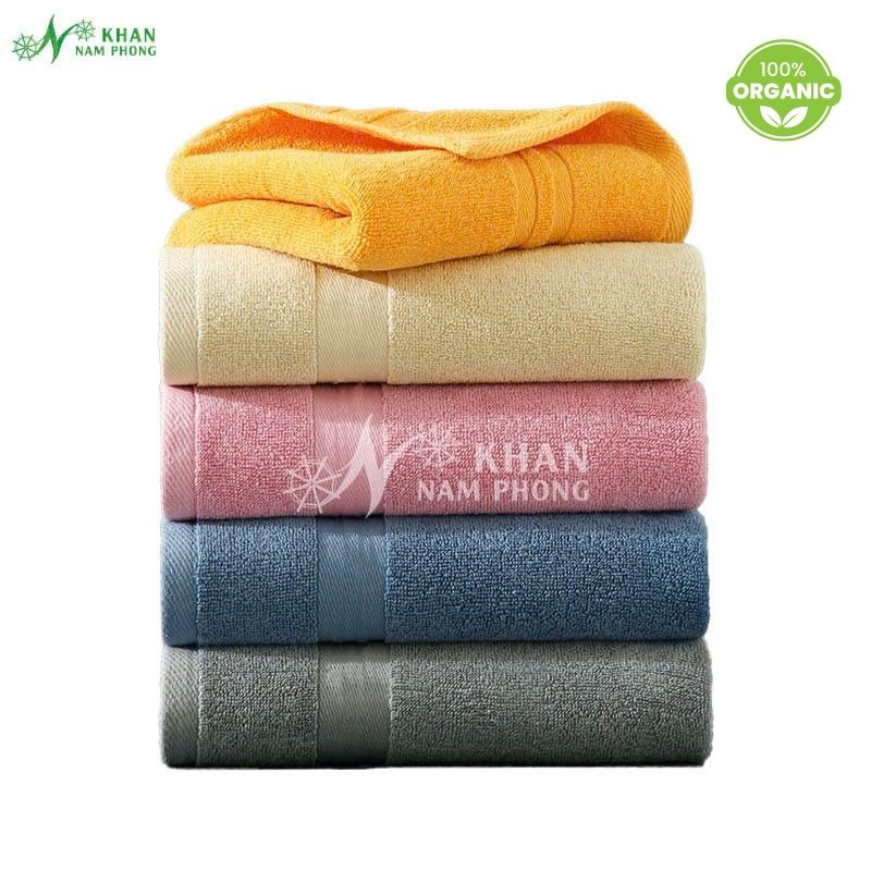 Khăn Tắm Cotton Organic 50X100Cm Khăn tắm cotton organic 50x100cm