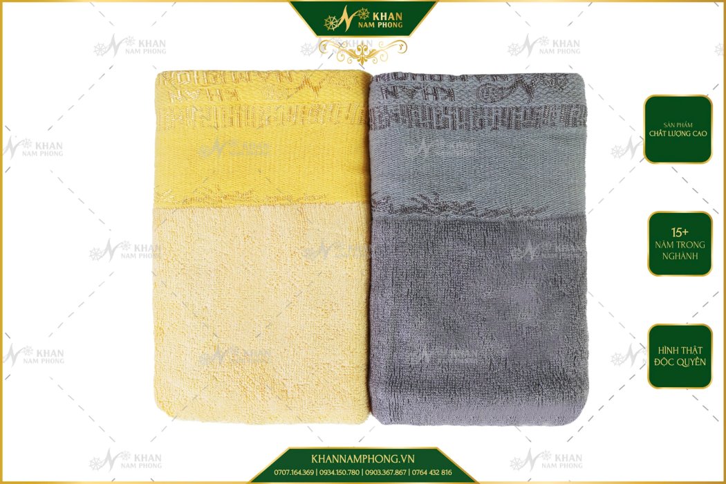 Khăn Tắm Sợi Tre 60X120Cm Nam Phong Khăn tắm sợi tre 60x120cm Nam Phong