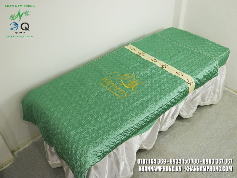 Ga giường spa Kimmy Beaty & Academy màu xanh nhạt