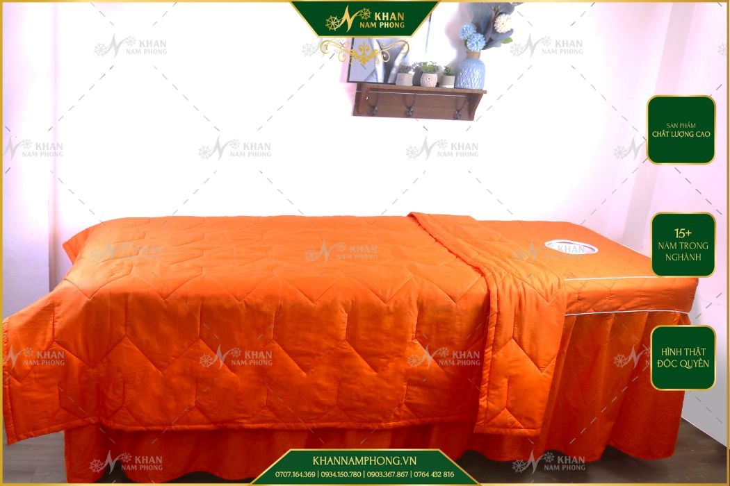 Drap Trải Giường Spa Lụa Chần Bông Do Nam Phong Sản Xuất Drap trải giường spa lụa chần bông do Nam Phong sản xuất
