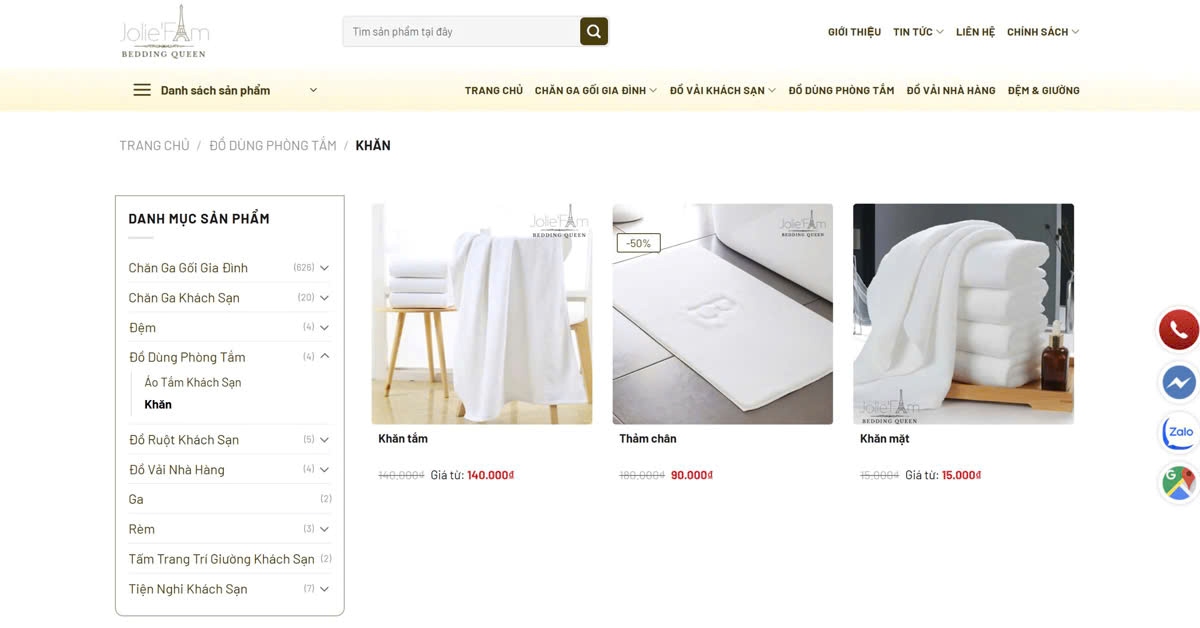 Xưởng Sản Xuất Khăn Jolie'fam Xưởng sản xuất khăn Jolie'Fam