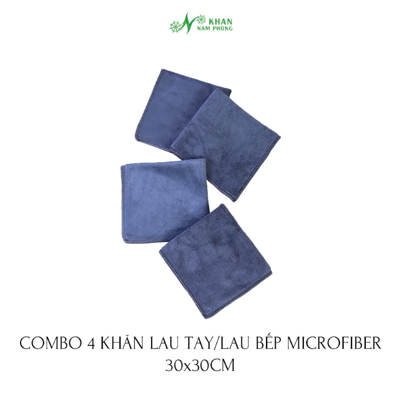 Khăn Lau Đa Năng Microfiber 30X30Cm (Lau Bếp, Lau Xe) Khăn Lau Đa Năng Microfiber 30x30cm (Lau Bếp, Lau Xe)
