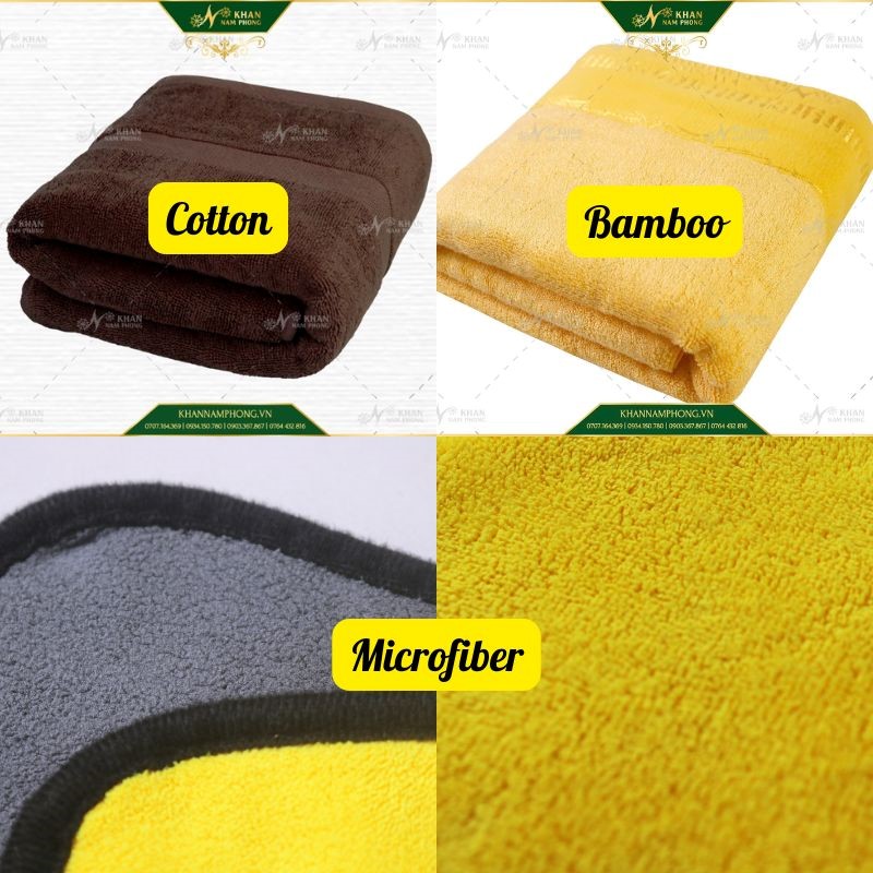 So Sánh Khăn Microfiber Với Các Loại Khăn Khác So sánh khăn microfiber với các loại khăn khác