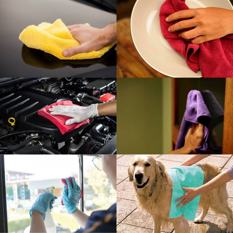 Ứng Dụng Đa Năng Của Khăn Microfiber Ứng dụng đa năng của khăn microfiber