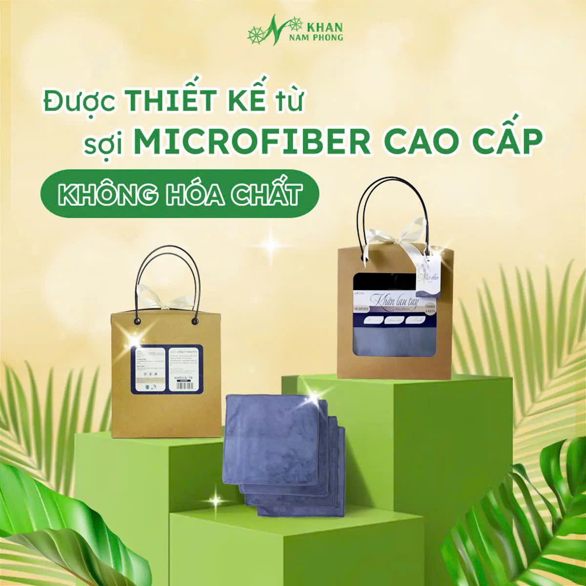 Khăn Lau Đa Năng Microfiber Nam Phong (30X30Cm) Chưa Tính Hộp Khăn lau đa năng microfiber Nam Phong (30x30cm) chưa tính hộp