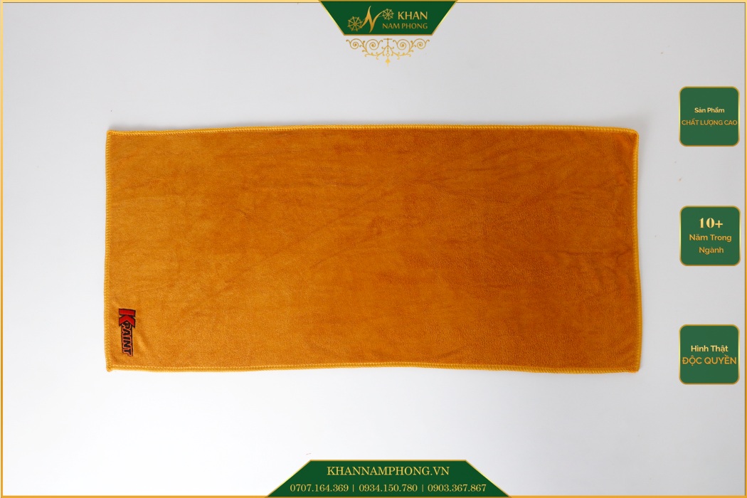 Khăn Lau Mồ Hôi Gym Nam Nữ Màu Da Bò Microfiber Thêu Logo Kpaint - Kt 34X80Cm - Năng Lực Sản Xuất Trực Tiếp Tại Xưởng Khăn Nam Phong Khăn Lau Mồ Hôi Gym Nam Nữ Màu Da Bò Microfiber Thêu Logo KPAINT - KT 34x80cm - Năng lực sản xuất trực tiếp tại xưởng Khăn Nam Phong