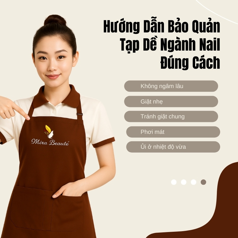 Hướng Dẫn Bảo Quản Tạp Dề Ngành Nail Đúng Cách Hướng dẫn bảo quản tạp dề ngành nail đúng cách