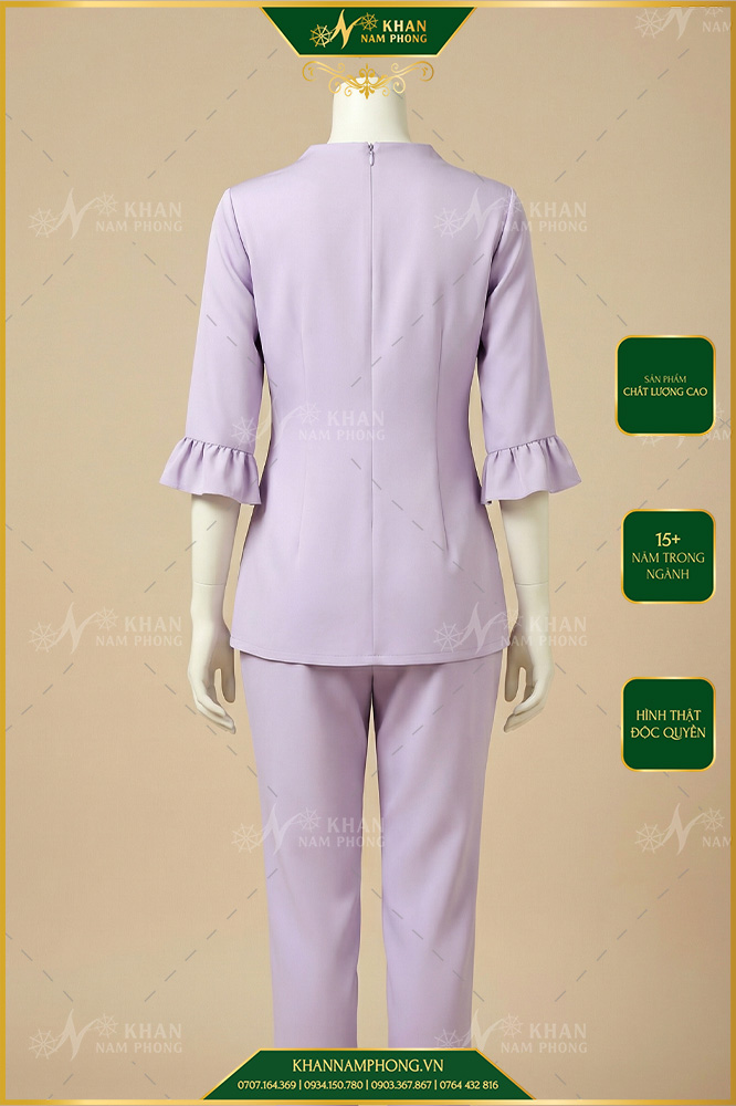 Đồng Phục Spa Màu Tím Đồng phục spa màu tím