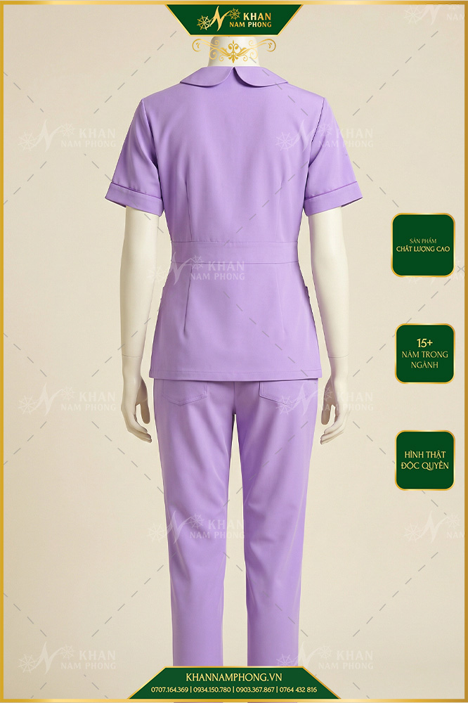 Đồng Phục Spa Màu Tím Đồng phục spa màu tím