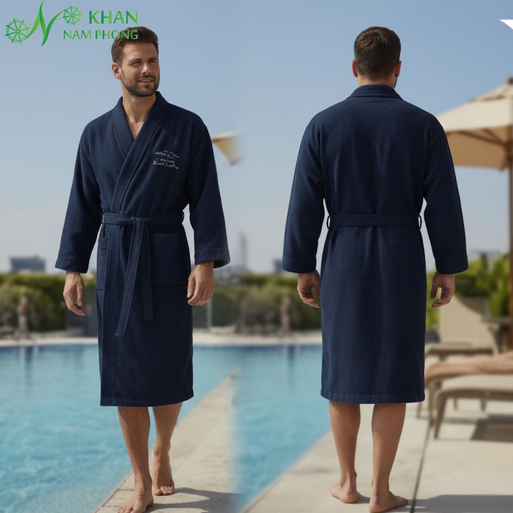 Áo Choàng Bơi Áo choàng bơi cao cấp từ khăn cotton tự nhiên
